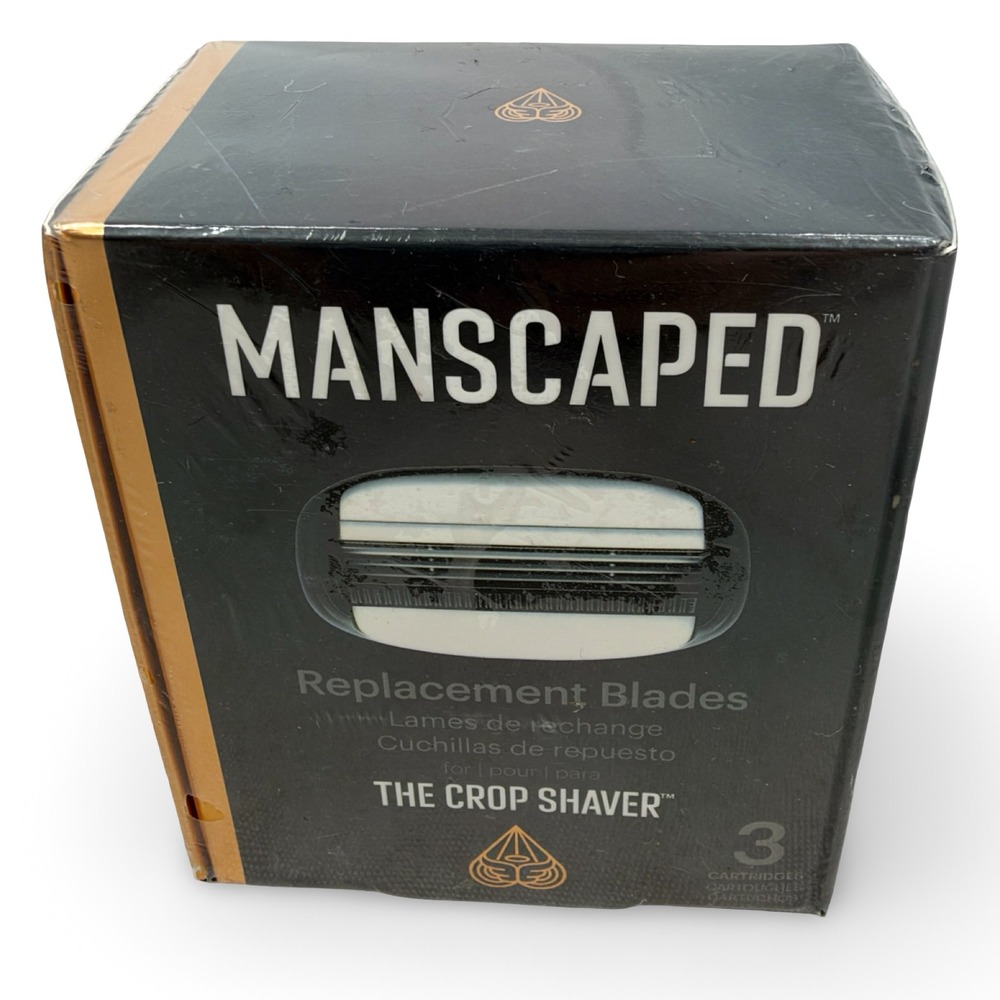 Manscaped The Crop Shaver Replacement Blades 3 Pack Cartridges RC3PK New Sealed